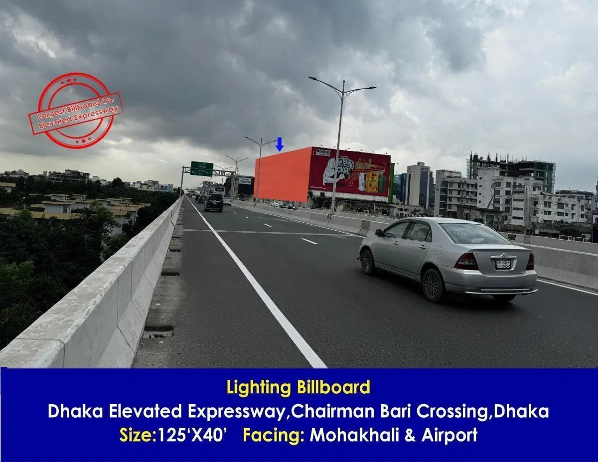 Elevated Expressway billboard at Chairman Bari