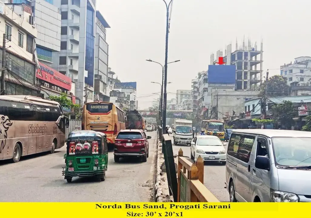 Norda Bus Stand, Pragati Sarani billboard location