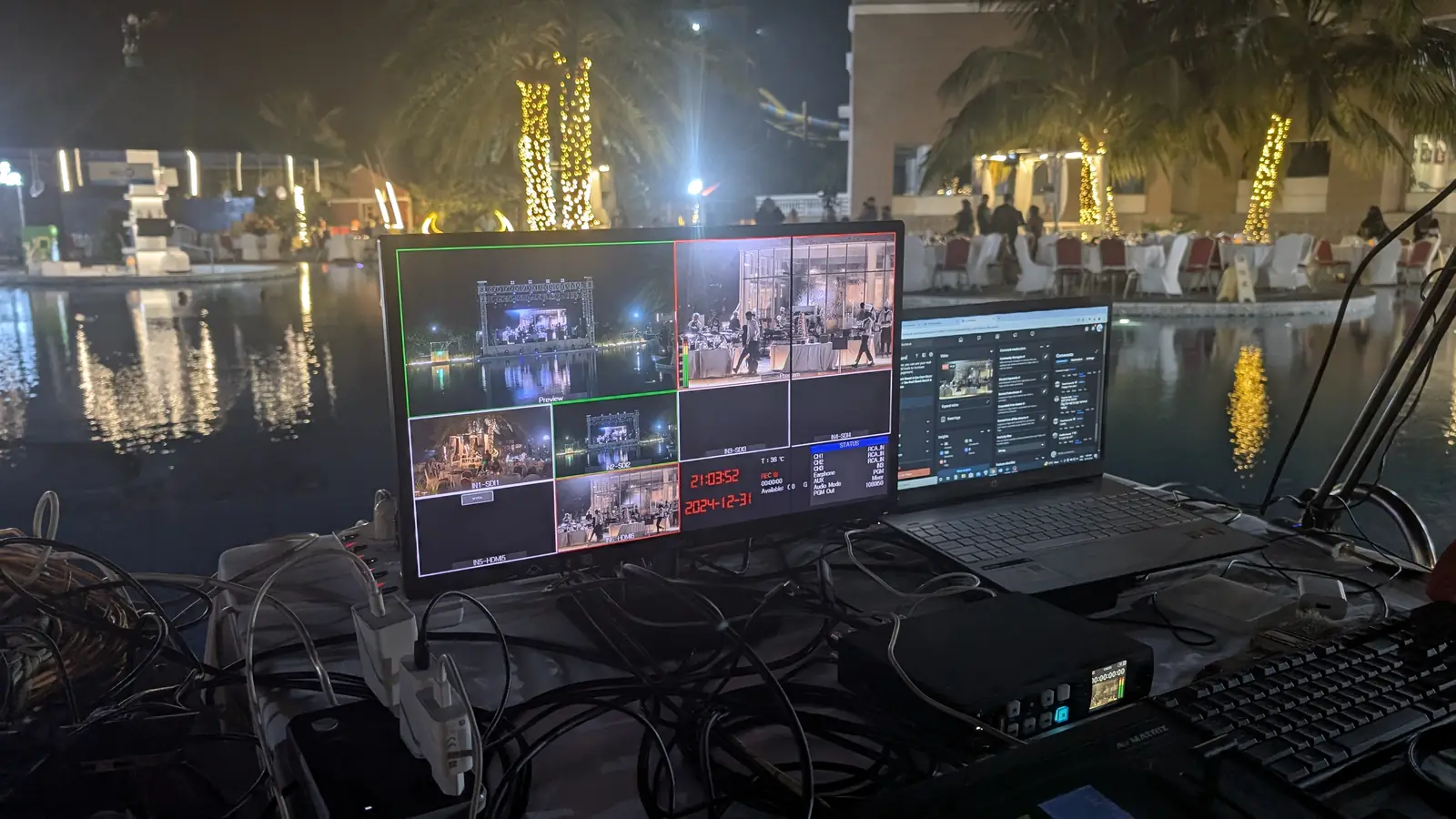 Vision mixing and control desk