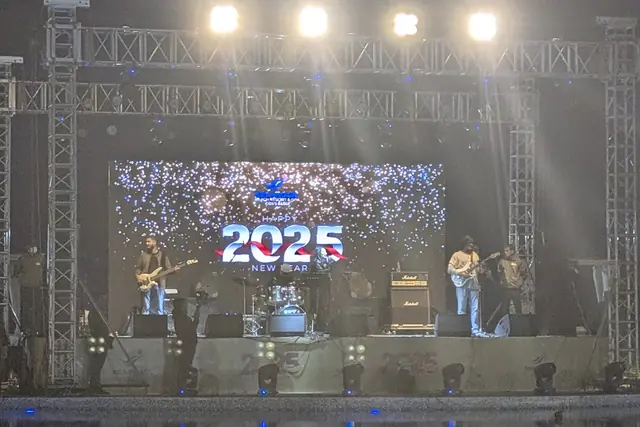 Main-stage LED at a year-end event